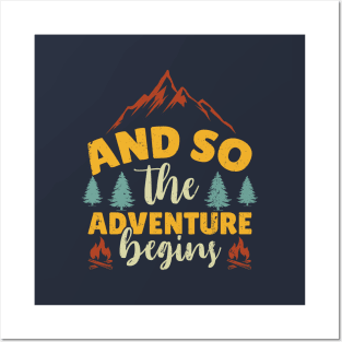 And So The Adventure Begins Cool Design Posters and Art